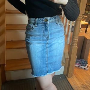Kut from the Kloth Connie Denim Skirt